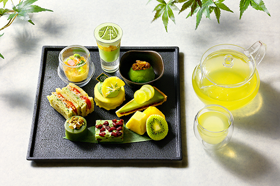 Matcha afternoon tea plate